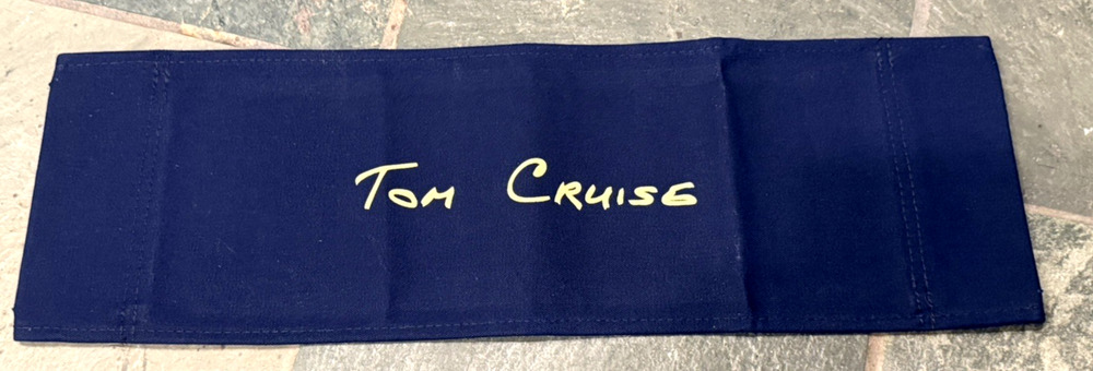 Tom Cruise Vanilla Sky 2001 Movie Production Director Chair Back Canvas Prop COA